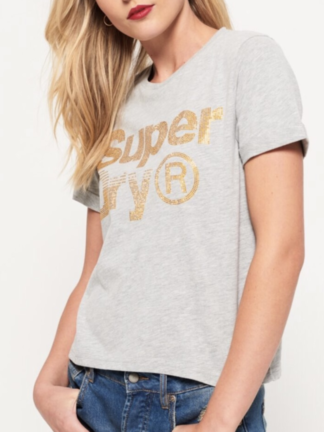 Superdry Rhinestone t-shirt, grå