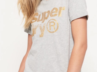 Superdry Rhinestone t-shirt, grå